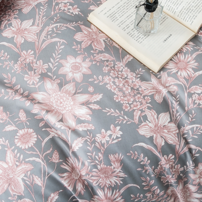 91家纺网 家纺一手货源 找家纺 氧家 2022新款60支兰精天丝印花四件套 梵花香