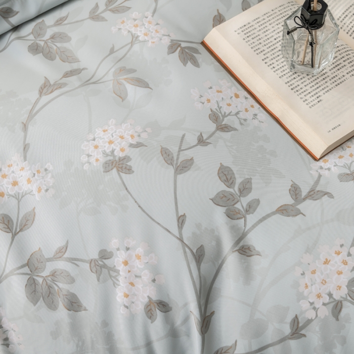 91家纺网 家纺一手货源 找家纺 氧家 2022新款60支兰精天丝印花四件套 南港清风