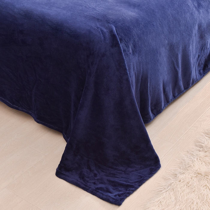 91家纺网 家纺一手货源 找家纺 简爱 2025保暖双面绒法莱绒刺绣四件套-S款MISS系列 绒miss-藏青