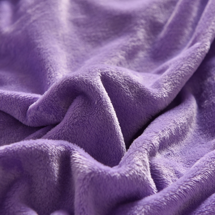 91家纺网 家纺一手货源 找家纺 简爱 2025保暖双面绒法莱绒刺绣四件套-S款MISS系列 绒miss-浅紫