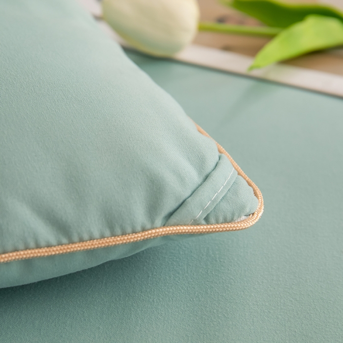 91家纺网 家纺一手货源 找家纺 魅图 2025新款大豆暖芯纤维被春秋被冬被 浅灰绿