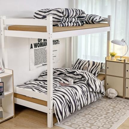 91家纺网 家纺一手货源 找家纺 昔可 2022新款开学季全棉卡通印花学生三件套 港风豹纹