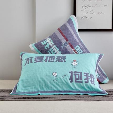 91家纺网 家纺一手货源 找家纺 （总）朴尔2022新款年彩色糖果纯棉三层纱布枕巾（一对装）