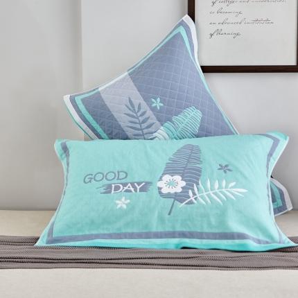 91家纺网 家纺一手货源 找家纺 （总）朴尔2022新款年彩色糖果纯棉三层纱布枕巾（一对装）