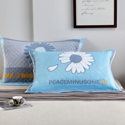 91家纺网 家纺一手货源 找家纺 （总）朴尔2022新款年彩色糖果纯棉三层纱布枕巾（一对装）