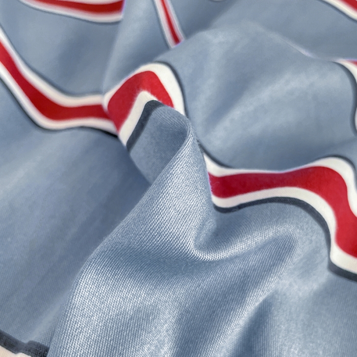 91家纺网 家纺一手货源 找家纺 昔可 2022新款开学季全棉卡通印花学生三件套 红蓝条