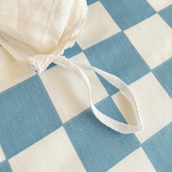 91家纺网 家纺一手货源 找家纺 昔可 2022新款开学季全棉卡通印花学生三件套 蓝奶牛