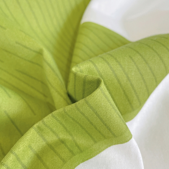 91家纺网 家纺一手货源 找家纺 昔可 2022新款开学季全棉卡通印花学生三件套 绿波纹