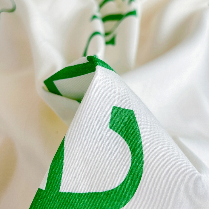 91家纺网 家纺一手货源 找家纺 昔可 2022新款开学季全棉卡通印花学生三件套 绿奶牛