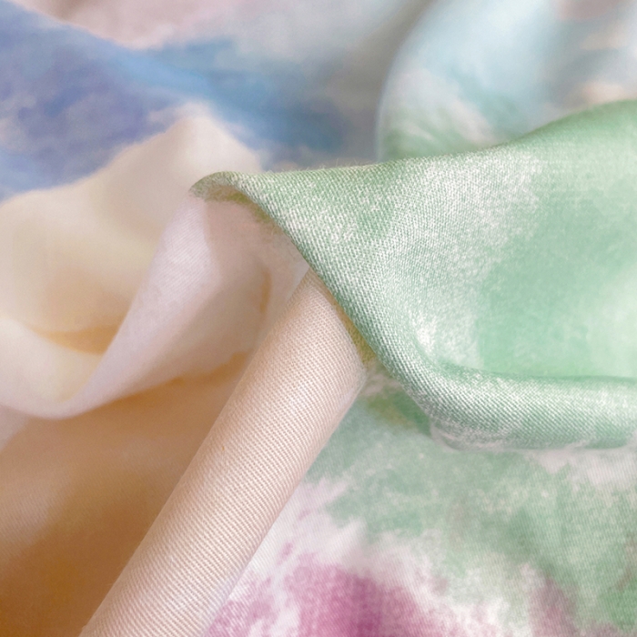 91家纺网 家纺一手货源 找家纺 昔可 2022新款开学季全棉卡通印花学生三件套 晕染马卡龙