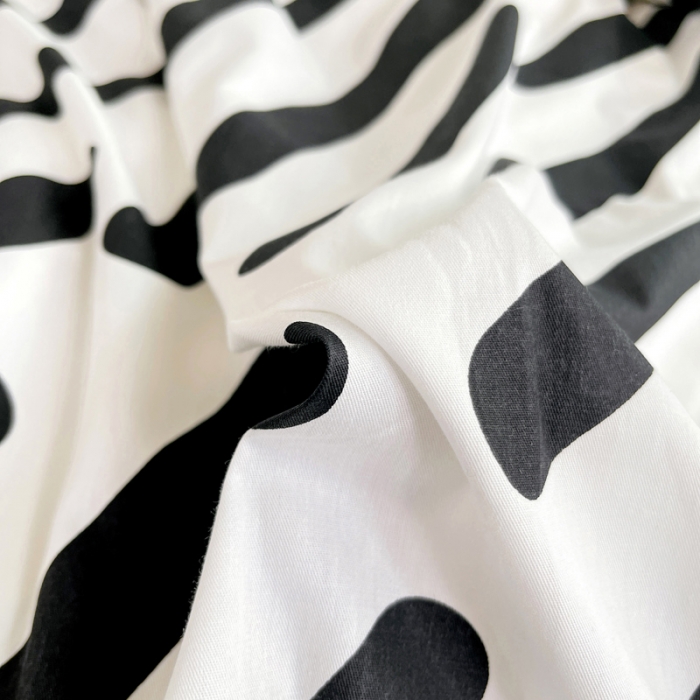 91家纺网 家纺一手货源 找家纺 昔可 2022新款开学季全棉卡通印花学生三件套 黑白斑马条