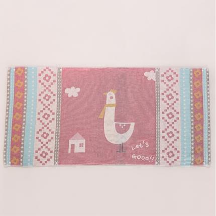 91家纺网 家纺一手货源 找家纺 （总）朴尔新款防滑半包按扣固定式全棉四层纱布枕巾（一对装）