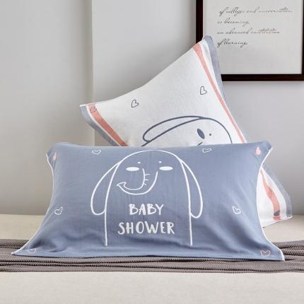 91家纺网 家纺一手货源 找家纺 （总）朴尔2022新款朴尔纯色全棉三层定位枕巾（一对装）