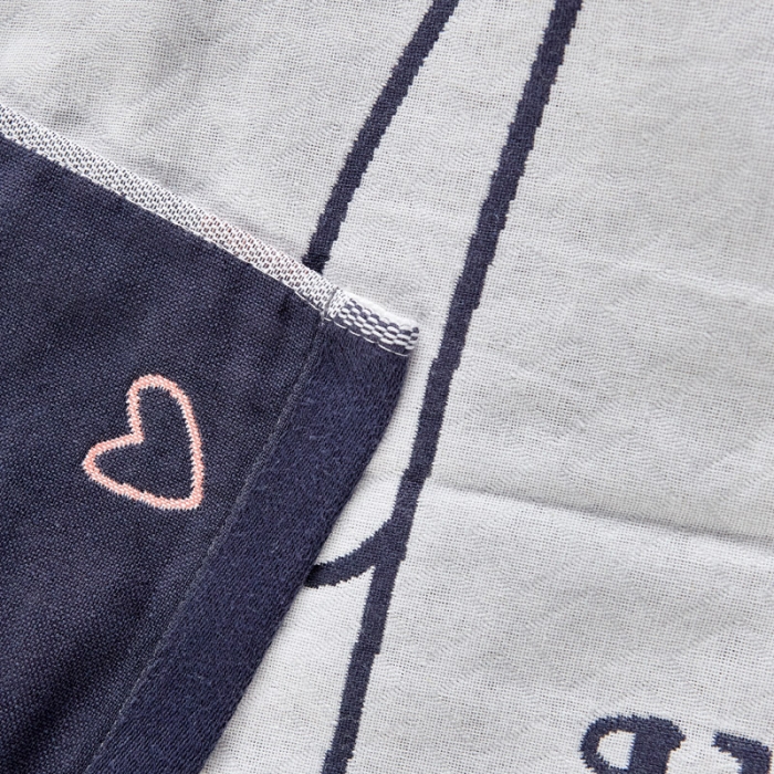 91家纺网 家纺一手货源 找家纺 朴尔2022新款朴尔纯色全棉三层定位枕巾（一对装） 呆萌小象墨兰