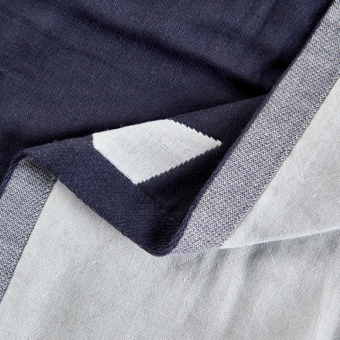 91家纺网 家纺一手货源 找家纺 朴尔2022新款朴尔纯色全棉三层定位枕巾（一对装） 冷感空间墨兰