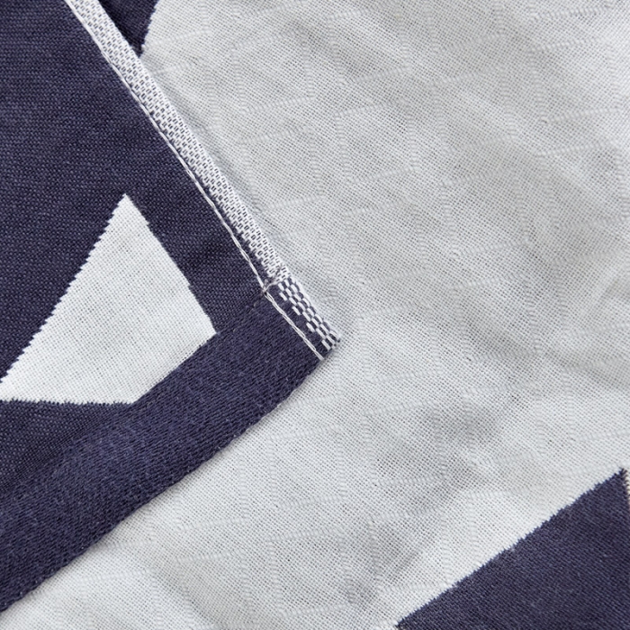 91家纺网 家纺一手货源 找家纺 朴尔2022新款朴尔纯色全棉三层定位枕巾（一对装） 冷感空间墨兰