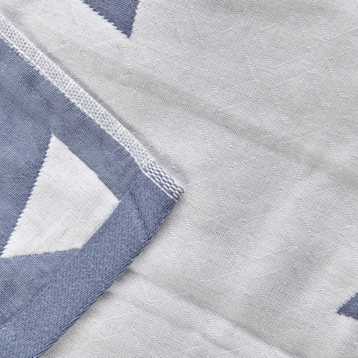 91家纺网 家纺一手货源 找家纺 朴尔2022新款朴尔纯色全棉三层定位枕巾（一对装） 冷感空间浅蓝