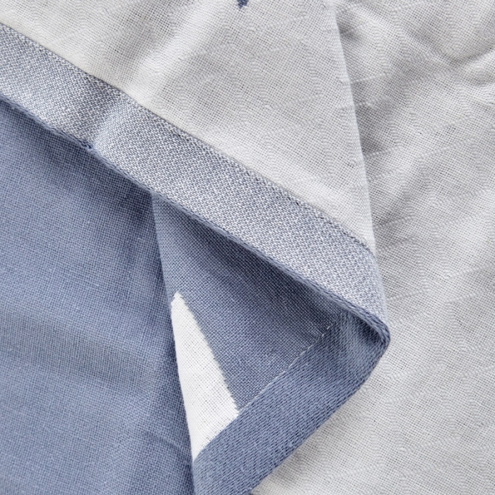 91家纺网 家纺一手货源 找家纺 朴尔2022新款朴尔纯色全棉三层定位枕巾（一对装） 冷感空间浅蓝