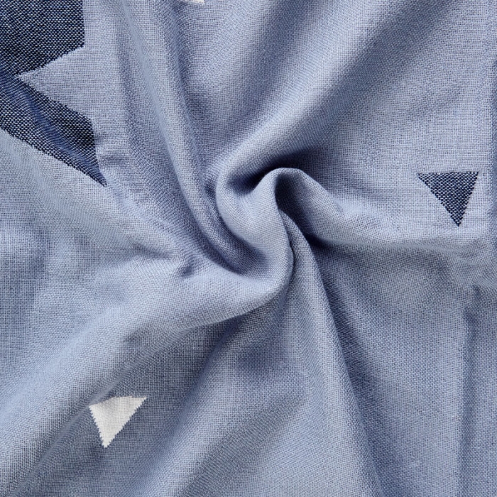 91家纺网 家纺一手货源 找家纺 朴尔2022新款朴尔纯色全棉三层定位枕巾（一对装） 优雅三角