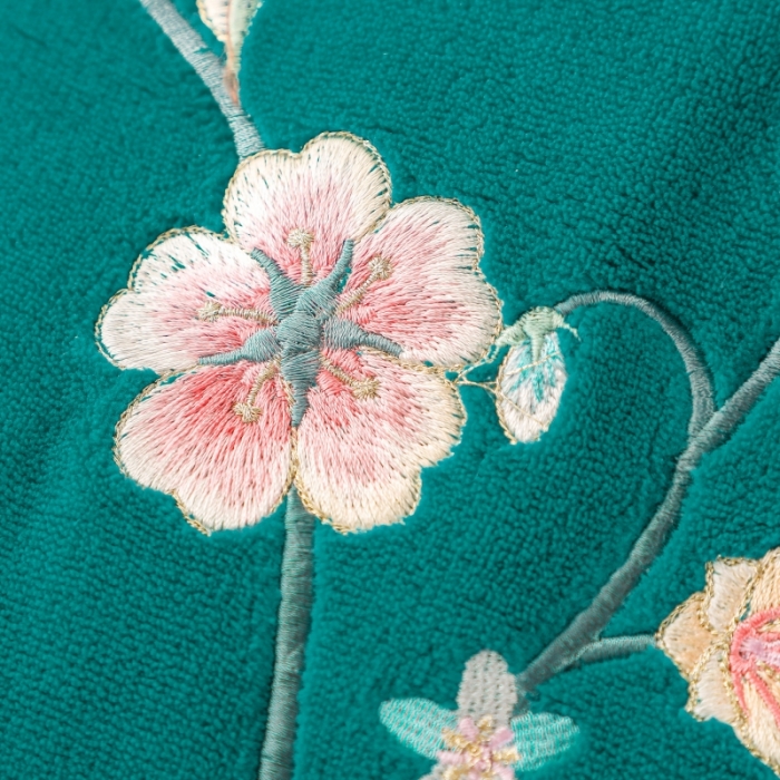 91家纺网 家纺一手货源 找家纺 优姿家纺 2022新款拼角10斤牛奶绒四件套 暗香-孔雀蓝