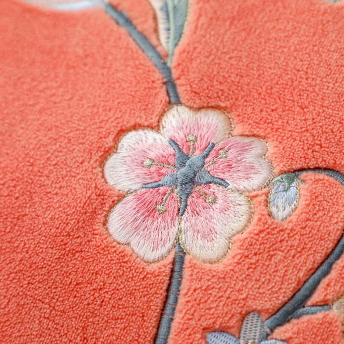 91家纺网 家纺一手货源 找家纺 优姿家纺 2022新款拼角10斤牛奶绒四件套 暗香-香妃桔