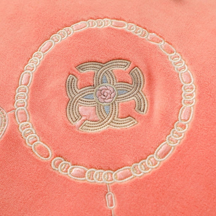 91家纺网 家纺一手货源 找家纺 优姿家纺 2022新款拼角10斤牛奶绒四件套 相约时尚-香妃桔