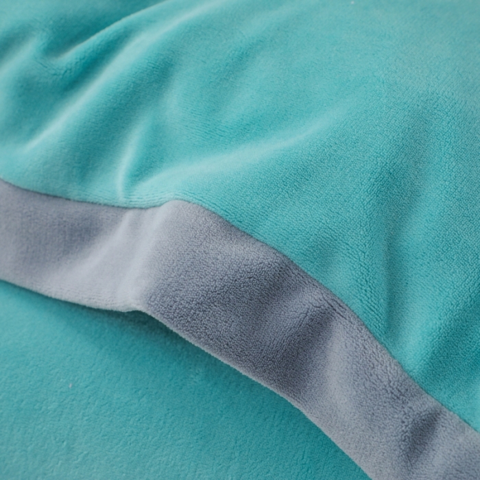 91家纺网 家纺一手货源 找家纺 优姿家纺 2022新款拼角10斤牛奶绒四件套 重温经典-湖兰