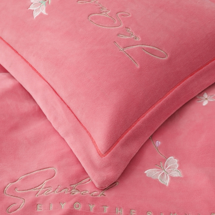 91家纺网 家纺一手货源 找家纺 （总）优姿家纺 2022新款宽边10斤牛奶绒四件套