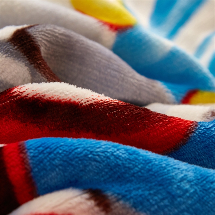 91家纺网 家纺一手货源 找家纺 2024新款卡通法莱绒牛奶绒珊瑚绒四件套升级版宇宙英雄升级款