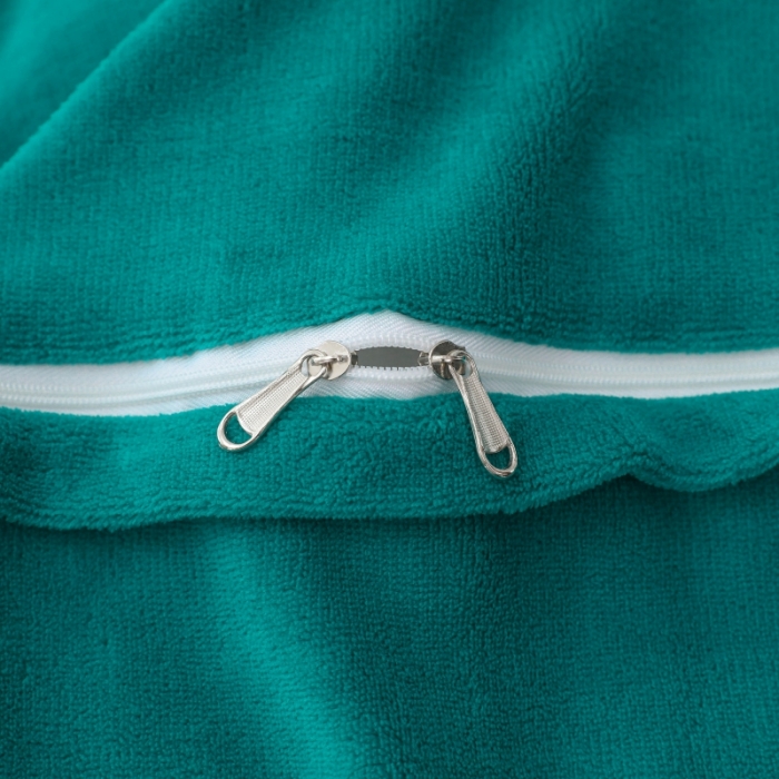 91家纺网 家纺一手货源 找家纺 优姿家纺 2022新款宽边10斤牛奶绒四件套 蝶舞花开-孔雀蓝