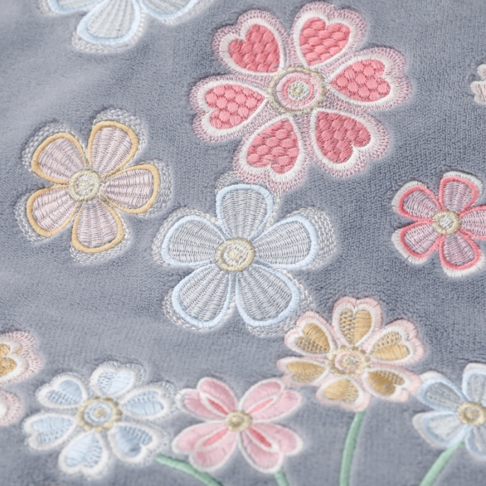 91家纺网 家纺一手货源 找家纺 优姿家纺 2022新款宽边10斤牛奶绒四件套 蝶舞花开-太空灰