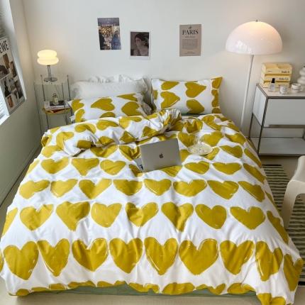 91家纺网 家纺一手货源 找家纺 （总）昔可家纺 2022新款简约几何北欧风全棉四件套