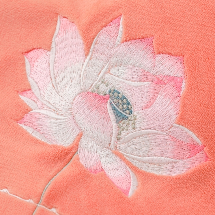 91家纺网 家纺一手货源 找家纺 优姿家纺 2022新款宽边10斤牛奶绒四件套 荷塘月色-香妃桔