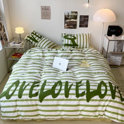 91家纺网 家纺一手货源 找家纺 （总）昔可家纺 2022新款简约几何北欧风全棉四件套