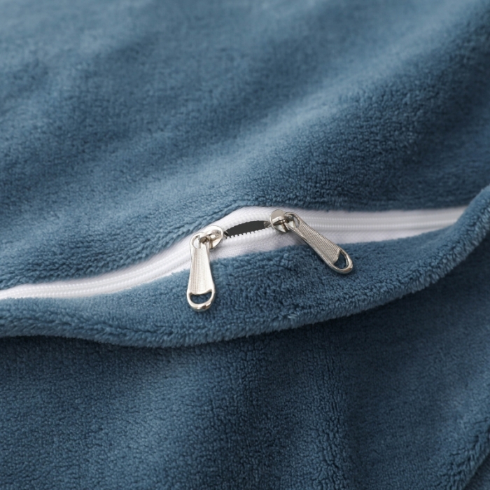 91家纺网 家纺一手货源 找家纺 优姿家纺 2022新款宽边10斤牛奶绒四件套 紫色花语-宝石蓝