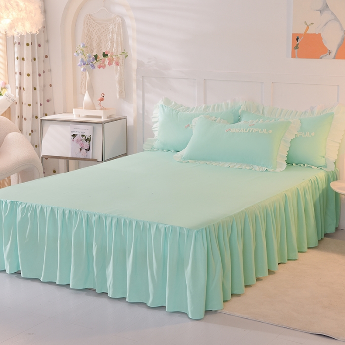 91家纺网 家纺一手货源 找家纺 梦之岛2022韩版宝贝兔系列毛巾绣四件套 宝贝兔-绿