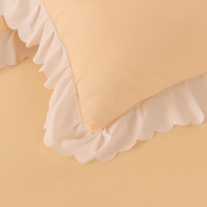 91家纺网 家纺一手货源 找家纺 梦之岛2022韩版宝贝兔系列毛巾绣四件套 宝贝兔-奶黄