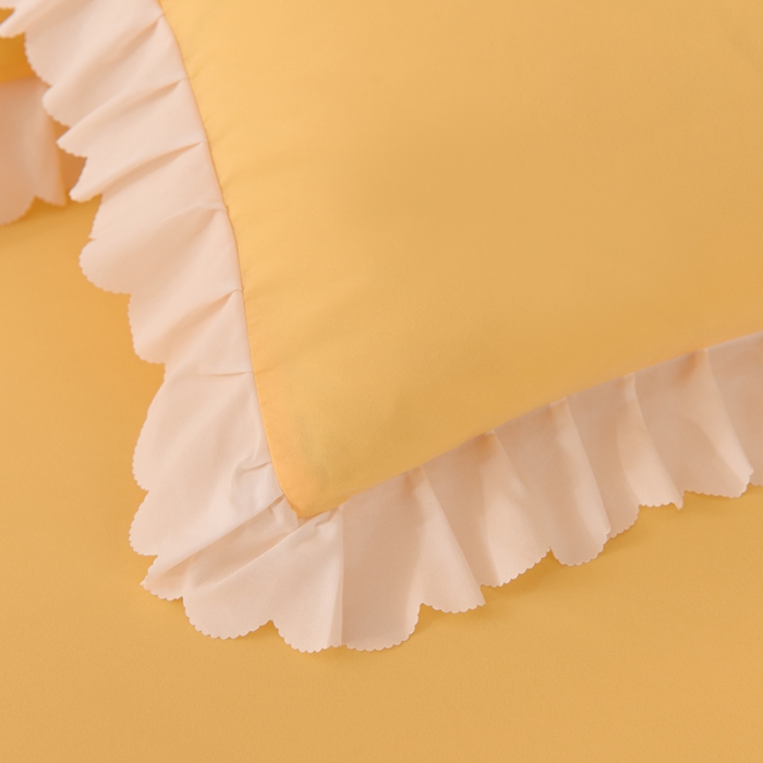 91家纺网 家纺一手货源 找家纺 梦之岛2022韩版宝贝兔系列毛巾绣四件套 宝贝兔-浅黄