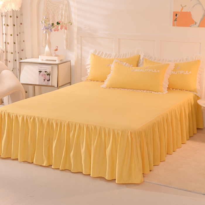 91家纺网 家纺一手货源 找家纺 梦之岛2022韩版宝贝兔系列毛巾绣四件套 宝贝兔-浅黄