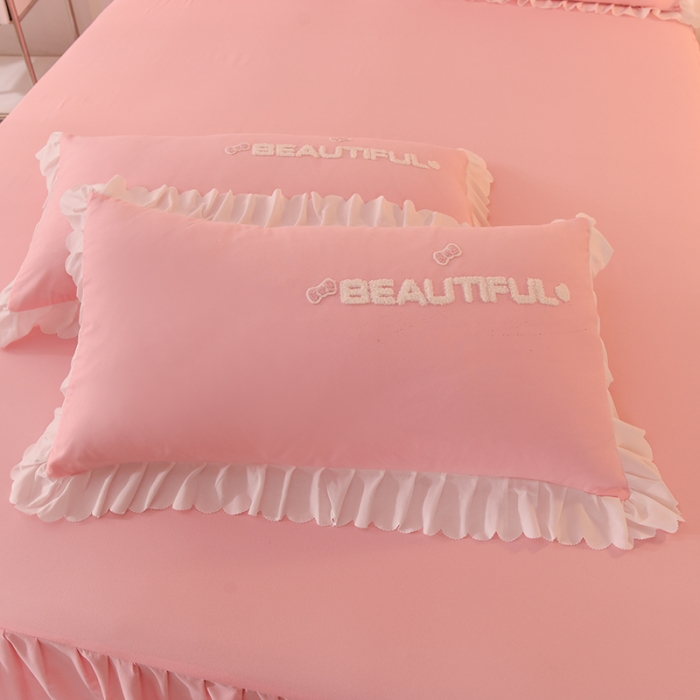 91家纺网 家纺一手货源 找家纺 梦之岛2022韩版宝贝兔系列毛巾绣四件套 宝贝兔-玉