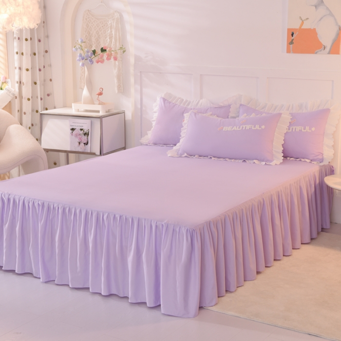 91家纺网 家纺一手货源 找家纺 梦之岛2022韩版宝贝兔系列毛巾绣四件套 宝贝兔-紫