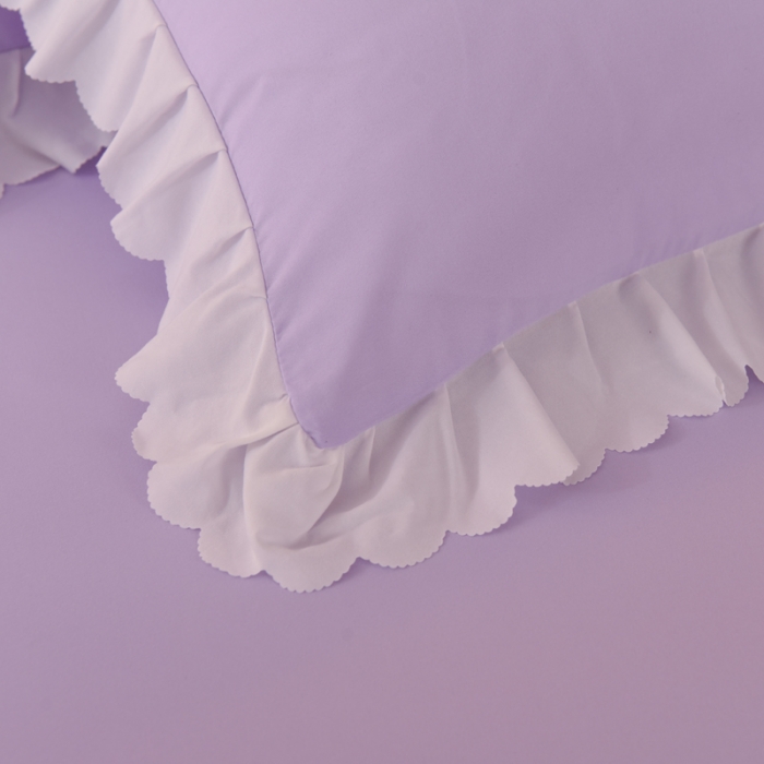 91家纺网 家纺一手货源 找家纺 梦之岛2022韩版宝贝兔系列毛巾绣四件套 宝贝兔-紫