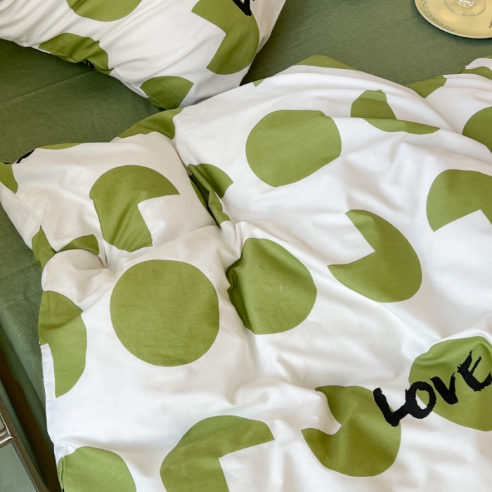 91家纺网 家纺一手货源 找家纺 昔可家纺 2022新款简约几何北欧风全棉四件套 日光岛屿