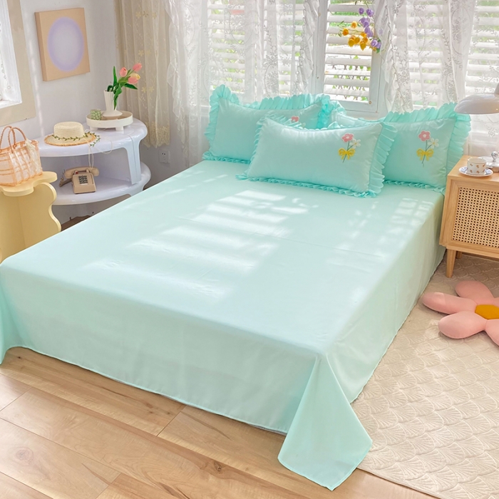 91家纺网 家纺一手货源 找家纺 （总）梦之岛2022新款韩版遇见系列毛巾绣四件套