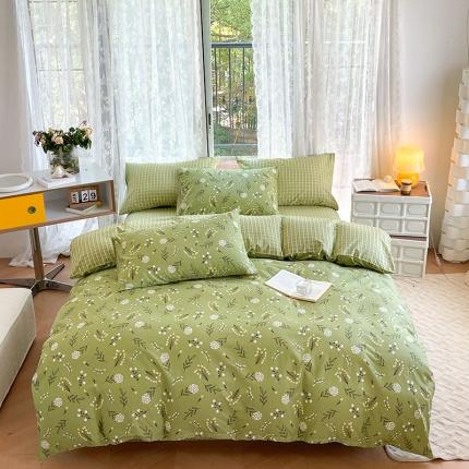 91家纺网 家纺一手货源 找家纺 （总）感遇2022新款纯棉印花四件套