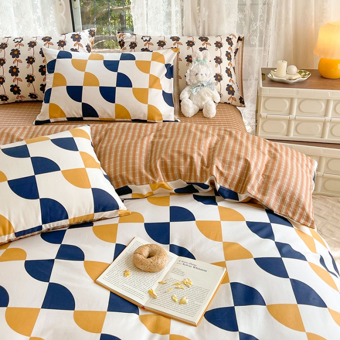 91家纺网 家纺一手货源 找家纺 （总）感遇2022新款纯棉印花四件套