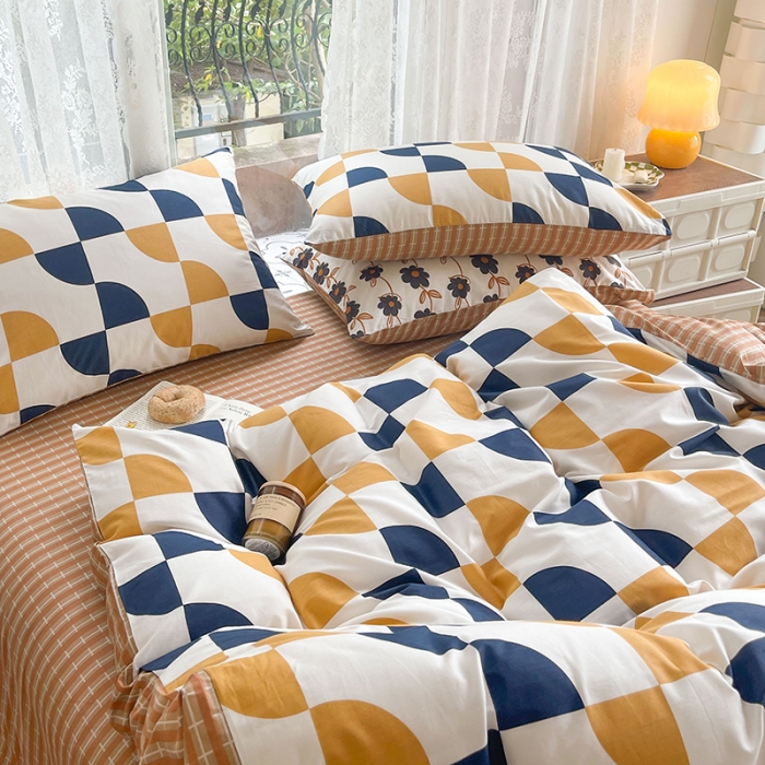 91家纺网 家纺一手货源 找家纺 （总）感遇2022新款纯棉印花四件套