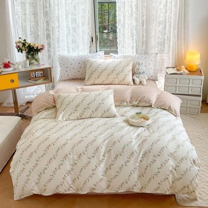 感遇2022新款纯棉印花四件套 春风里