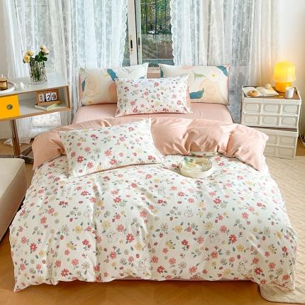 感遇2022新款纯棉印花四件套 萌小兔