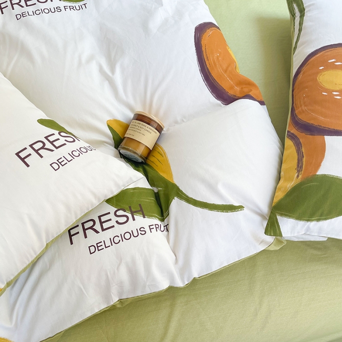 91家纺网 家纺一手货源 找家纺 感遇2022新款纯棉印花四件套 秋实